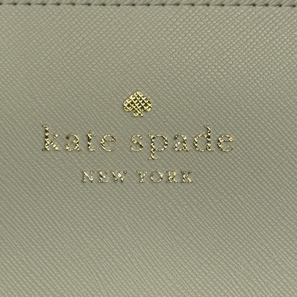 Kate Spade Blue Daily Tote Top Zipper Closure Front Slip Pocket Gently Used EUC - Picture 4 of 17